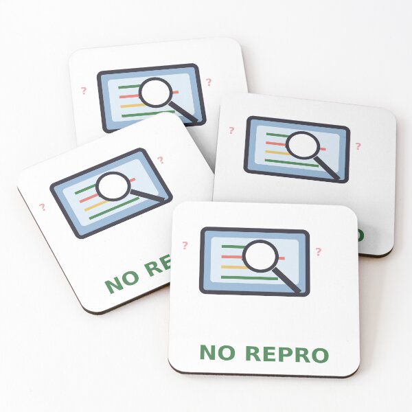 Item preview, No Repro — Funny Software Bug Debugging Design, Developer Gift designed and sold by QuirkyCartel.