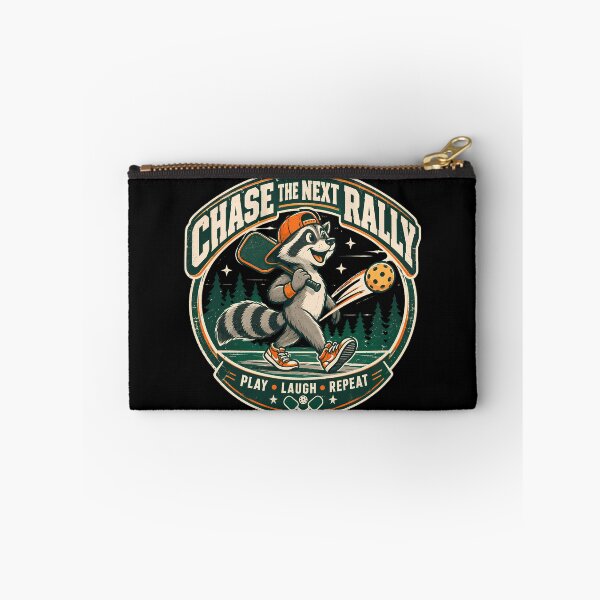 Item preview, Funny Racoon Playing pickleball designed and sold by Rally Forge.