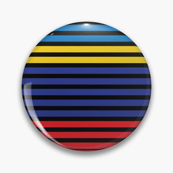 Item preview, Blue red yellow striped pattern designed and sold by fluffyfamcraft.