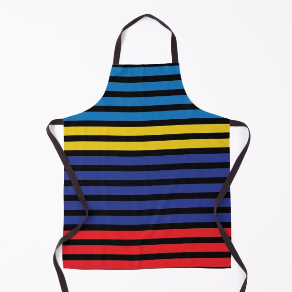 Item preview, Blue red yellow striped pattern designed and sold by fluffyfamcraft.