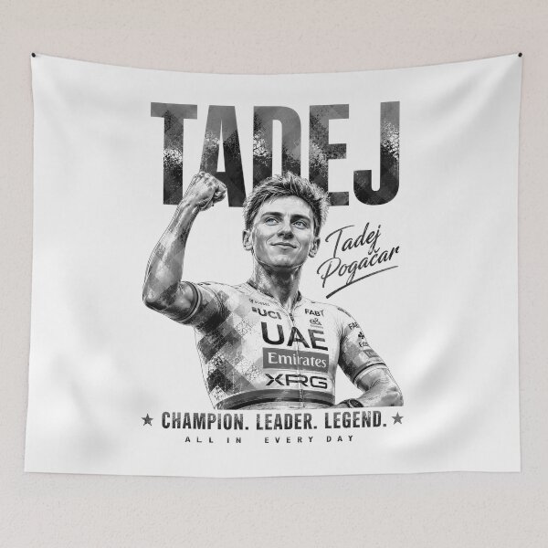 Item preview, Tadej Champion Leader Legend Black&White Edition designed and sold by KLERIKSTORE.