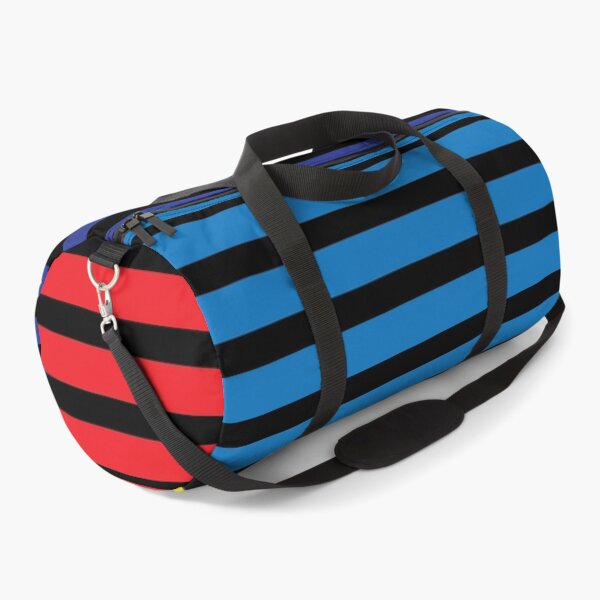 Item preview, Blue red yellow striped pattern designed and sold by fluffyfamcraft.