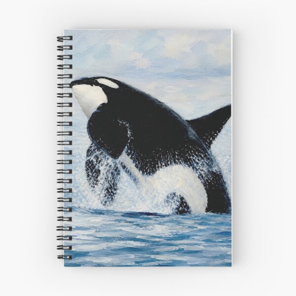 Item preview, Orca breaching designed and sold by Island Art Studios.