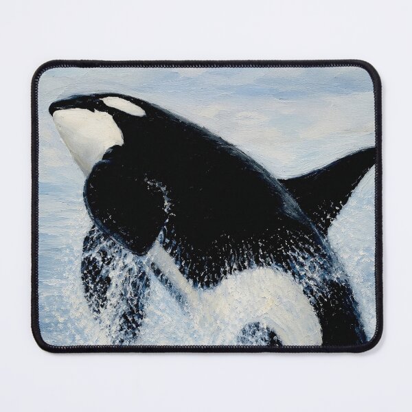 Item preview, Orca breaching designed and sold by Island Art Studios.