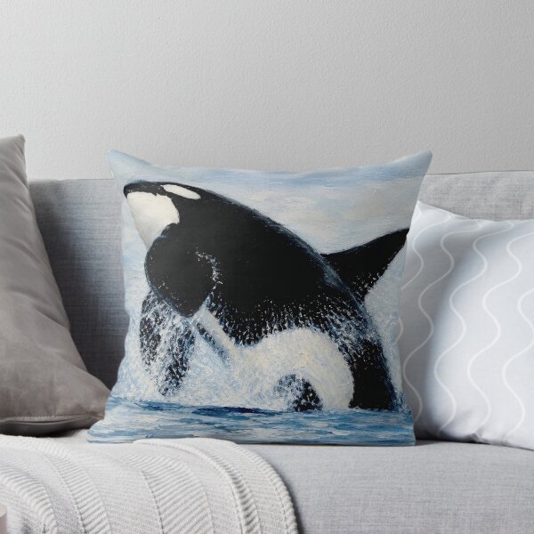 Item preview, Orca breaching designed and sold by Island Art Studios.