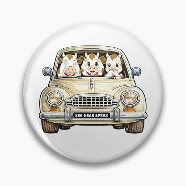Item preview, Cows three wise moo cows in a car designed and sold by JamesDunican.