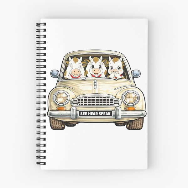 Item preview, Cows three wise moo cows in a car designed and sold by JamesDunican.