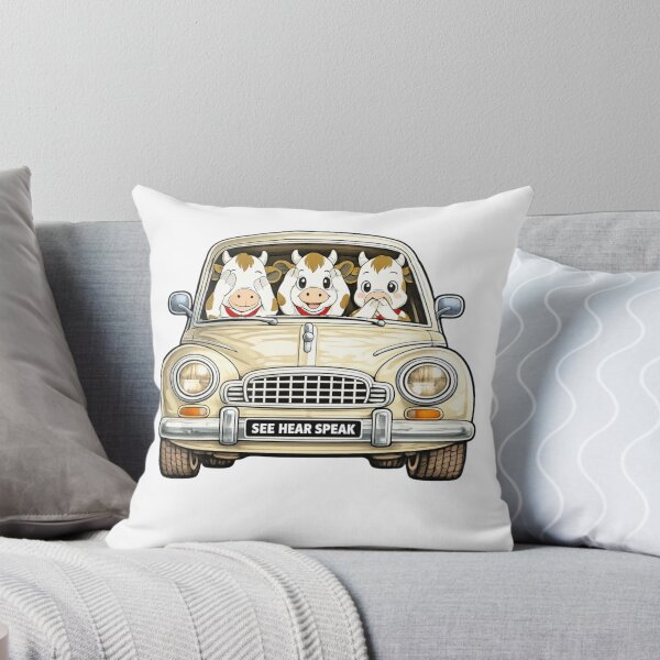 Item preview, Cows three wise moo cows in a car designed and sold by JamesDunican.