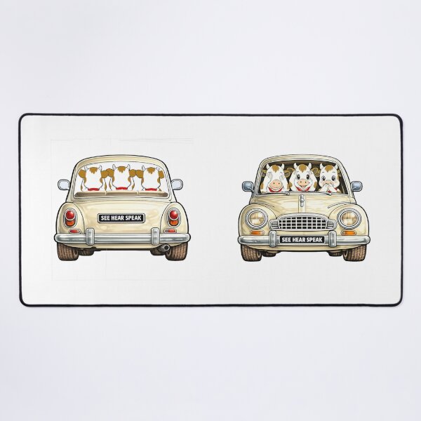 Item preview, Cows three wise moo cows in a car designed and sold by JamesDunican.