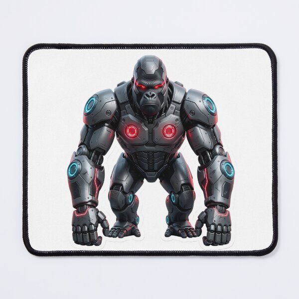 Item preview, Cybernetic Gorilla Sticker 1 | Futuristic Robot Ape | Sci-Fi Mecha Gorilla | AI Android Beast | Cyberpunk Robot Animal Art designed and sold by Bhaskar Digital Art.