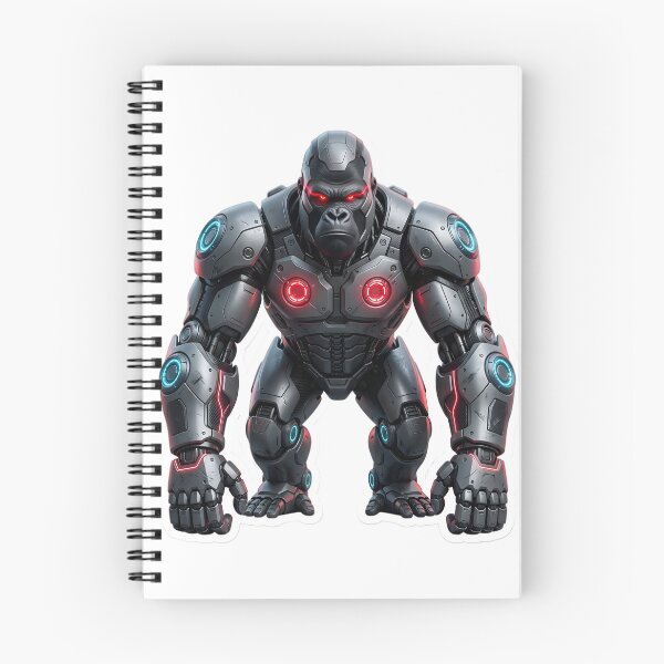 Item preview, Cybernetic Gorilla Sticker 1 | Futuristic Robot Ape | Sci-Fi Mecha Gorilla | AI Android Beast | Cyberpunk Robot Animal Art designed and sold by Bhaskar Digital Art.