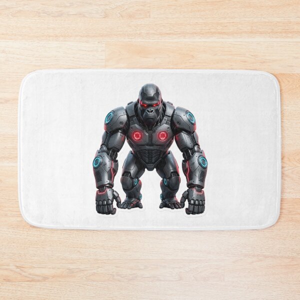Item preview, Cybernetic Gorilla Sticker 1 | Futuristic Robot Ape | Sci-Fi Mecha Gorilla | AI Android Beast | Cyberpunk Robot Animal Art designed and sold by Bhaskar Digital Art.