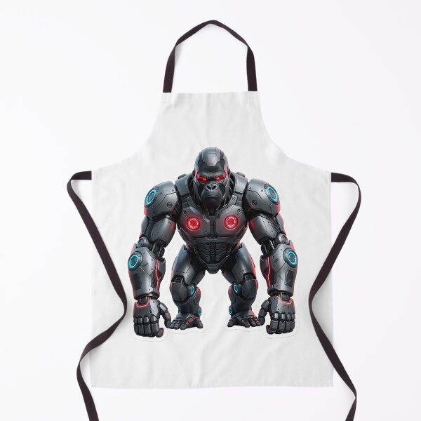 Item preview, Cybernetic Gorilla Sticker 1 | Futuristic Robot Ape | Sci-Fi Mecha Gorilla | AI Android Beast | Cyberpunk Robot Animal Art designed and sold by Bhaskar Digital Art.
