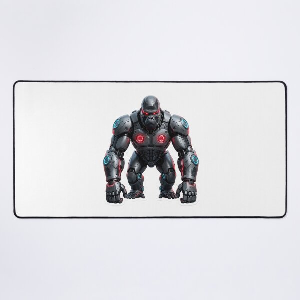 Item preview, Cybernetic Gorilla Sticker 1 | Futuristic Robot Ape | Sci-Fi Mecha Gorilla | AI Android Beast | Cyberpunk Robot Animal Art designed and sold by Bhaskar Digital Art.