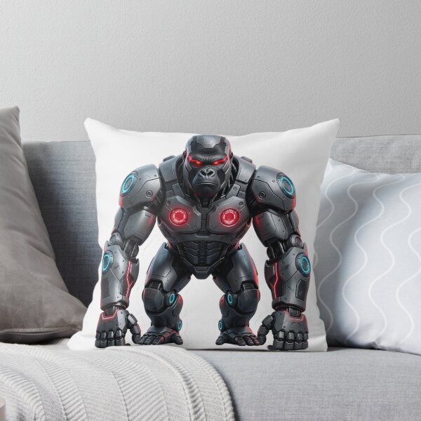 Item preview, Cybernetic Gorilla Sticker 1 | Futuristic Robot Ape | Sci-Fi Mecha Gorilla | AI Android Beast | Cyberpunk Robot Animal Art designed and sold by Bhaskar Digital Art.