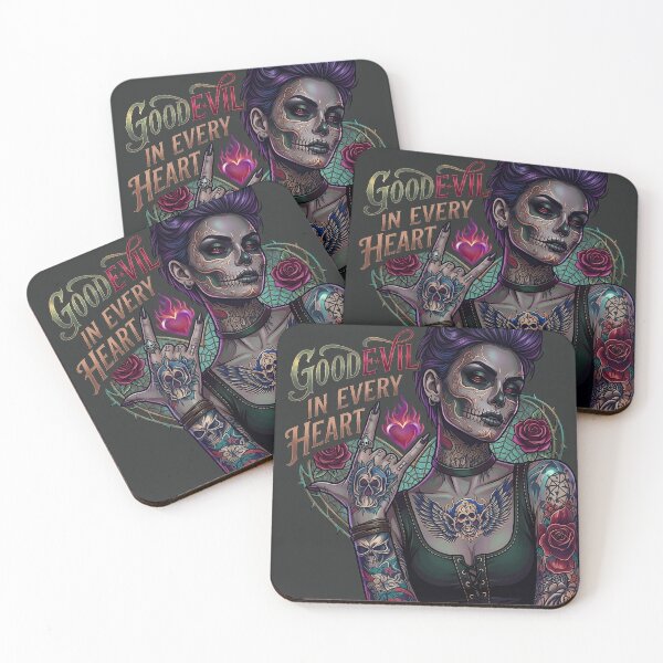 Item preview, Purple Hair Woman Showing Horns designed and sold by Voodoo Store Paranormal Collections.