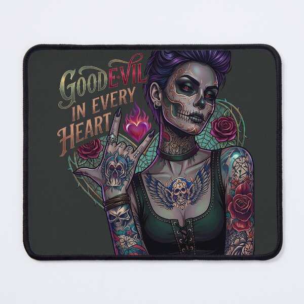 Item preview, Purple Hair Woman Showing Horns designed and sold by Voodoo Store Paranormal Collections.