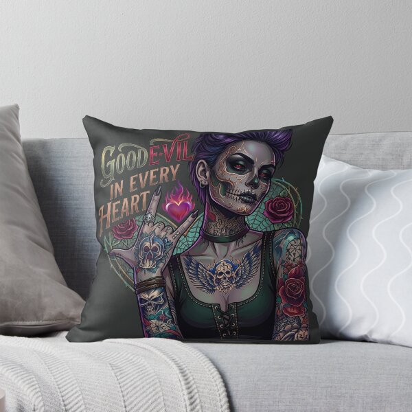 Item preview, Purple Hair Woman Showing Horns designed and sold by Voodoo Store Paranormal Collections.