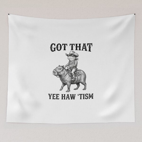 Item preview, Cowboy Frog Got That Yee Haw Tism designed and sold by dudelinart.