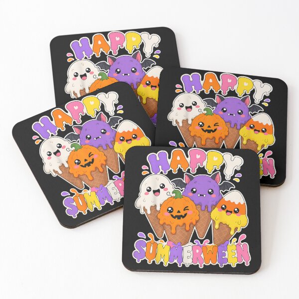 Item preview, Cute Happy Summerween Halloween Ice Cream Kawaii Spooky Sweet Treat Friends designed and sold by HarinDonreka.