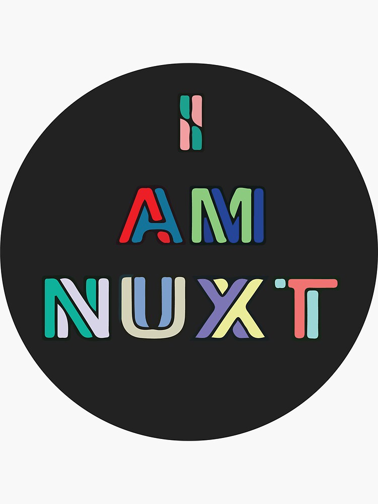 I Am Nuxt Black (Large) by krutie