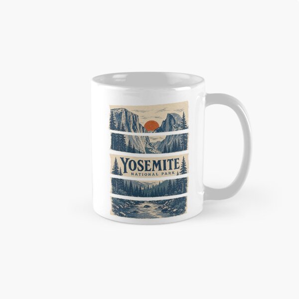Item preview, Retro Yosemite National Park Landscape designed and sold by VisualArtsOasis.