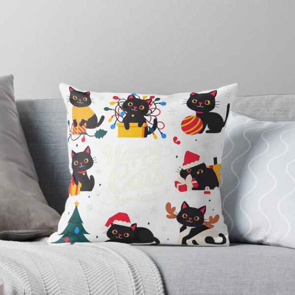 Item preview, Meowy Catmas Christmas Black Cats designed and sold by icm4639.