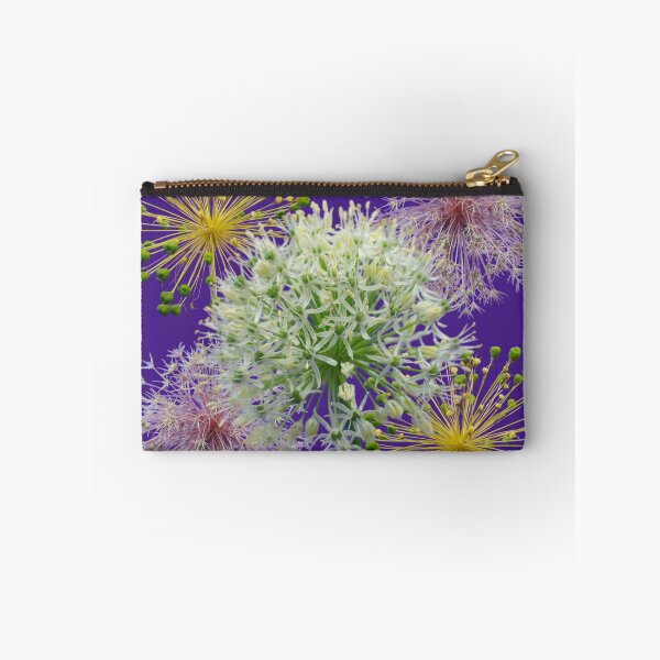 Item preview, Minimalist White Allium Decorative Garlic Flower Macro Photography Collage designed and sold by JurateArt-DK.