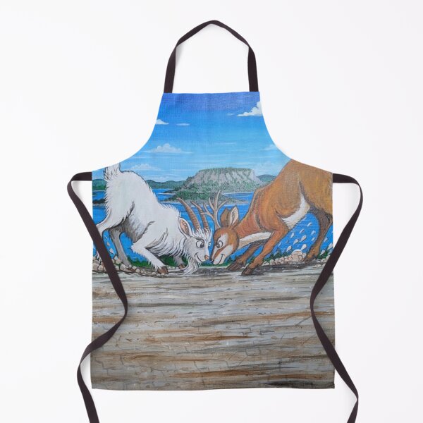 Item preview, CRISCO and Caramel the Deer play King of the Hill designed and sold by Matt Starr Fine Art .