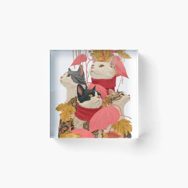 Item preview, Cozy Autumn Cats in Sweaters – Whimsical Fall Feline Storybook Illustration designed and sold by KAM-KAM-STORE.