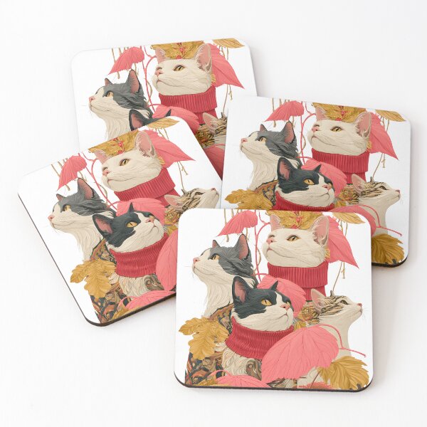 Item preview, Cozy Autumn Cats in Sweaters – Whimsical Fall Feline Storybook Illustration designed and sold by KAM-KAM-STORE.