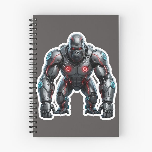 Item preview, Cybernetic Gorilla Sticker 1 | Futuristic Robot Ape | Sci-Fi Mecha Gorilla | AI Android Beast | Cyberpunk Robot Animal Art designed and sold by Bhaskar Digital Art.