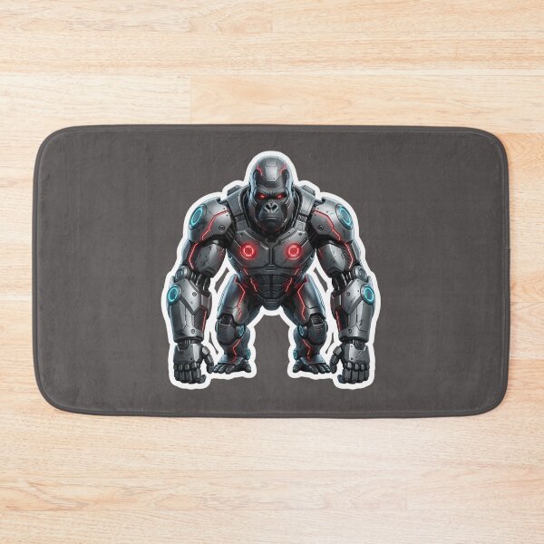 Item preview, Cybernetic Gorilla Sticker 1 | Futuristic Robot Ape | Sci-Fi Mecha Gorilla | AI Android Beast | Cyberpunk Robot Animal Art designed and sold by Bhaskar Digital Art.