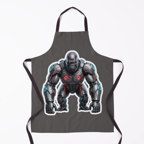 Item preview, Cybernetic Gorilla Sticker 1 | Futuristic Robot Ape | Sci-Fi Mecha Gorilla | AI Android Beast | Cyberpunk Robot Animal Art designed and sold by Bhaskar Digital Art.