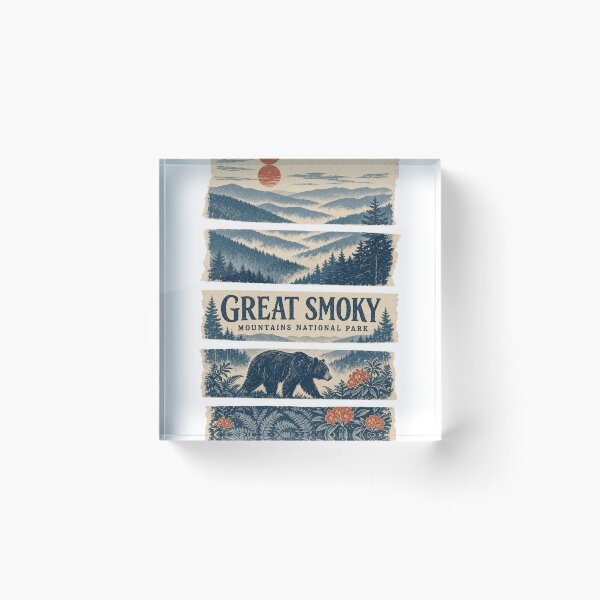 Artikelvorschau, Retro-Landschaft im Great Smoky Mountains Nationalpark entworfen und verkauft von VisualArtsOasis.