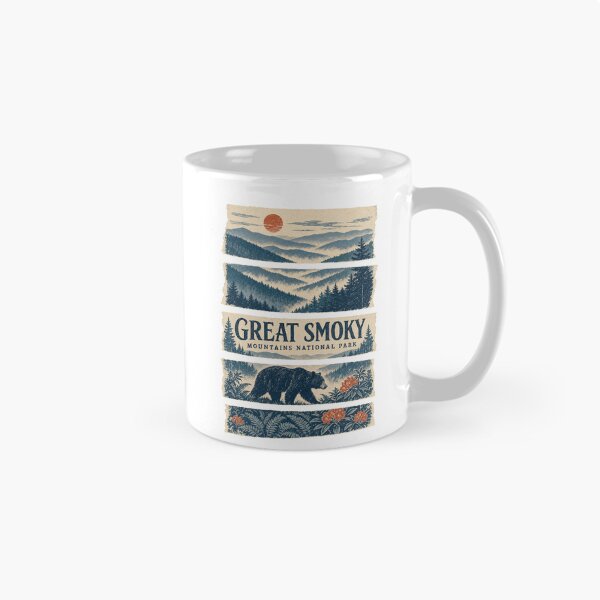 Artikelvorschau, Retro-Landschaft im Great Smoky Mountains Nationalpark entworfen und verkauft von VisualArtsOasis.
