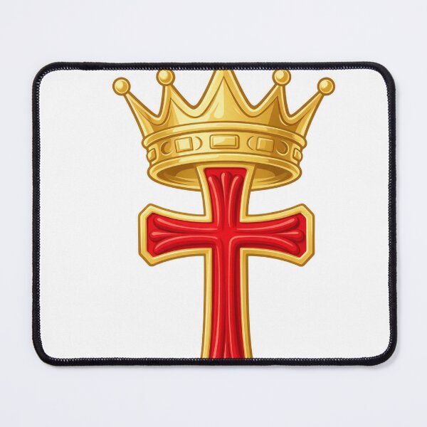 Item preview, Crown and cross combined into a minimalist emblem designed and sold by DVerse Studio.