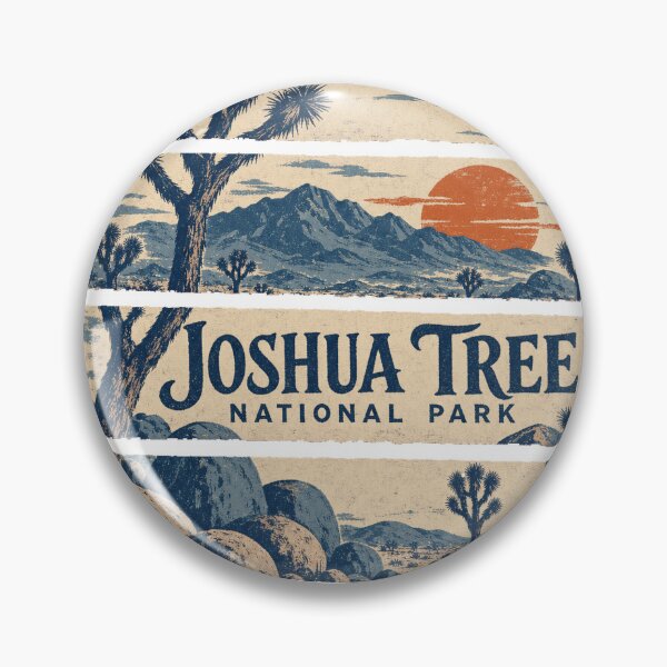 Item preview, Joshua Tree National Park Retro Outdoors Art designed and sold by VisualArtsOasis.