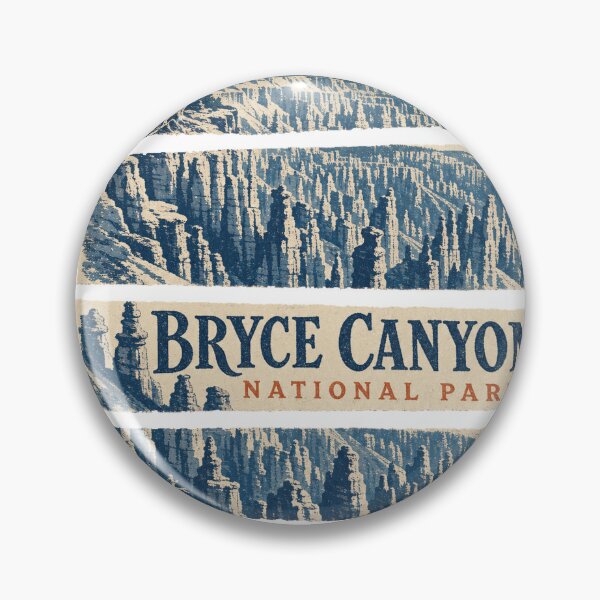 Item preview, Retro Bryce Canyon National Park Screen Print Style designed and sold by VisualArtsOasis.