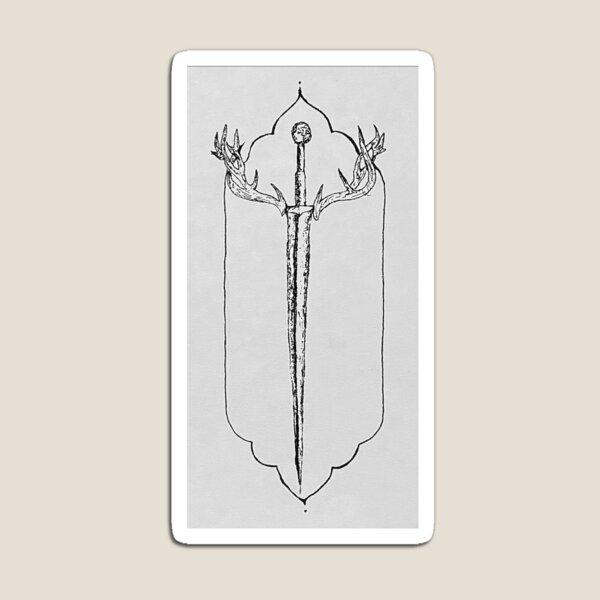 Item preview, Medieval Sword with Antlers designed and sold by moonshinemais.