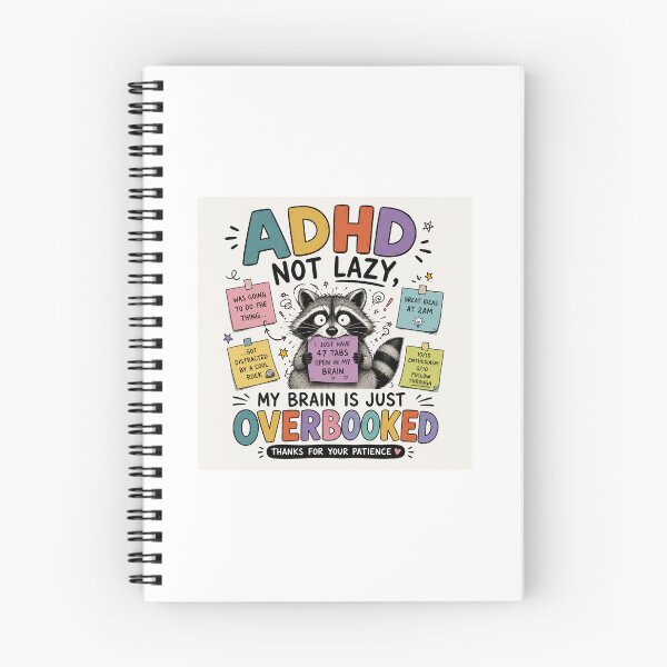 Item preview, ADHD Raccoon  designed and sold by TheADHDdad.