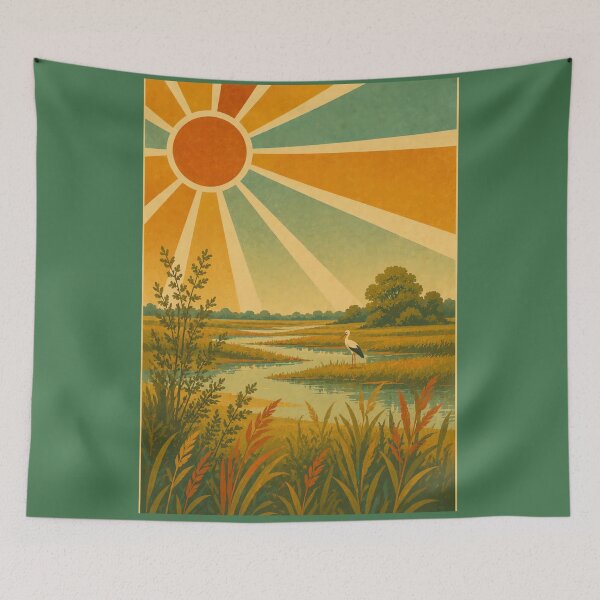 Item preview, Wetland Dreams — Golden Hour designed and sold by WanderEastArt.