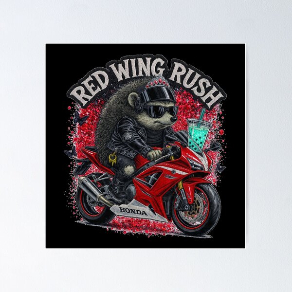 Item preview, Honda Red Wing Rush - Turquoise Boba Tea Ride designed and sold by Hellulandia - no nää ny vaa o tämmöne.