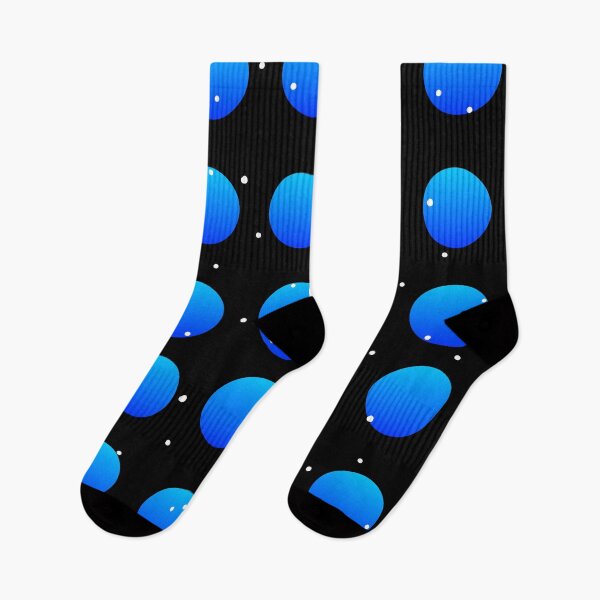 Item preview, Blue circles on black abstract design designed and sold by Dniprianka.