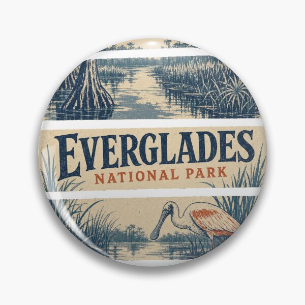 Item preview, Everglades National Park Retro Outdoors Art designed and sold by VisualArtsOasis.