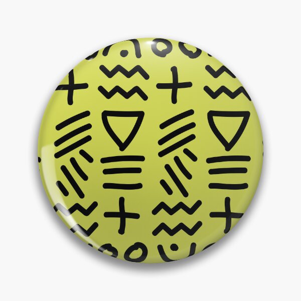 Item preview, African Bogolan Geometric Pattern - Lime Green & Black designed and sold by Wolagno.