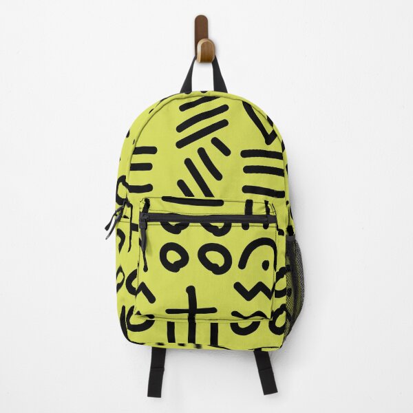 Item preview, African Bogolan Geometric Pattern - Lime Green & Black designed and sold by Wolagno.