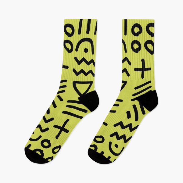 Item preview, African Bogolan Geometric Pattern - Lime Green & Black designed and sold by Wolagno.
