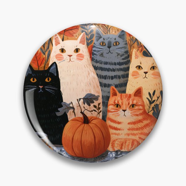 Item preview, Cozy Autumn Cats & Pumpkin – Whimsical Fall Feline Storybook Illustration designed and sold by KAM-KAM-STORE.