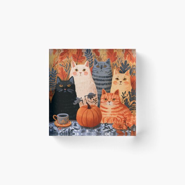 Item preview, Cozy Autumn Cats & Pumpkin – Whimsical Fall Feline Storybook Illustration designed and sold by KAM-KAM-STORE.